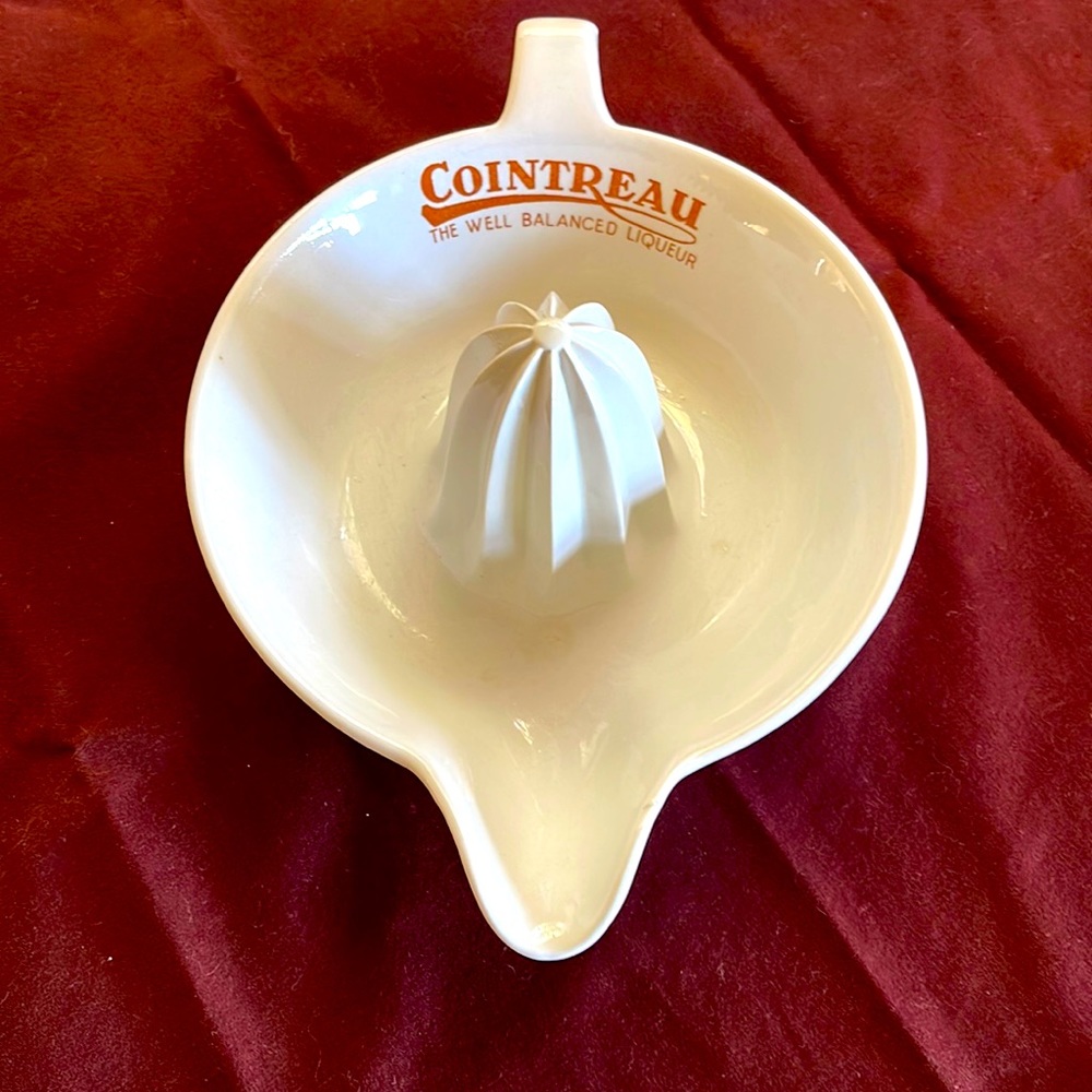 Vintage Glass Cointreau Reamer/Juicer